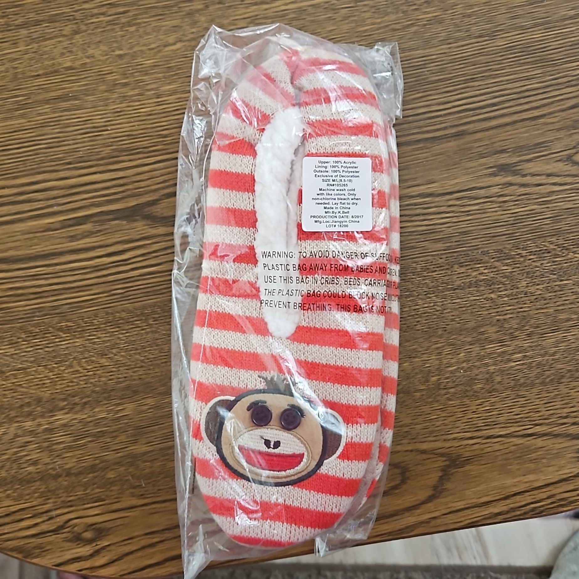 Sock Monkey Slippers